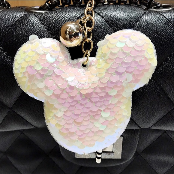 On My Rack Accessories - Sequin Mouse Ears Keychain